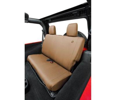 Bestop - Bestop 29281-04 Polyester Rear Seat Cover-Tan