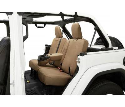 Bestop - Bestop 29291-04 Polyester Rear Seat Cover-Tan