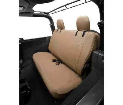 Bestop - Bestop 29292-04 Polyester Rear Seat Cover-Tan