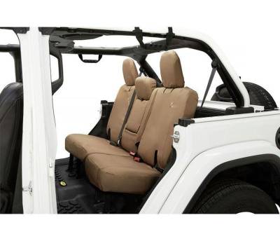 Bestop - Bestop 29294-04 Polyester Rear Seat Cover-Tan