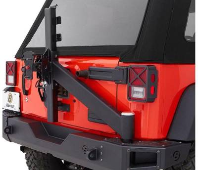 Bestop - Bestop 44943-01 High Rock 4x4 Spare Tire Carrier-Matte Black