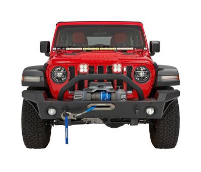 Bestop - Bestop 44955-01 Highrock 4x4 Modular Front Winch Bumper-Matte Black