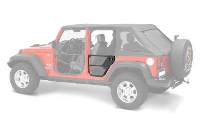 Bestop - Bestop 51827-01 Rear Element Tube Doors-Matte Black