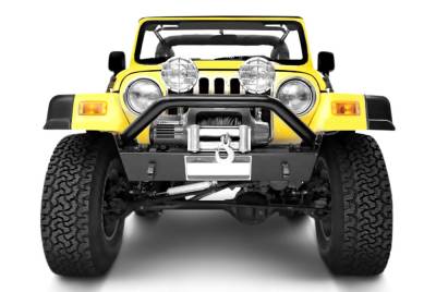 Bestop - Bestop 44930-01 Highrock 4x4 Narrow Front Bumper-Matte Black