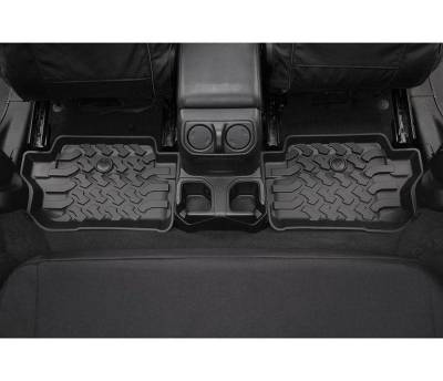 Bestop - Bestop 51516-01 Rear Seat Floor Liner Set-Black