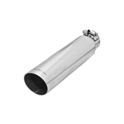 Flowmaster - Flowmaster 15372 Exhaust Pipe Tip Angle Cut Polished Stainless Steel
