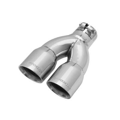 Flowmaster - Flowmaster 15384 Exhaust Pipe Tip Dual Angle Cut Polished Stainless Steel