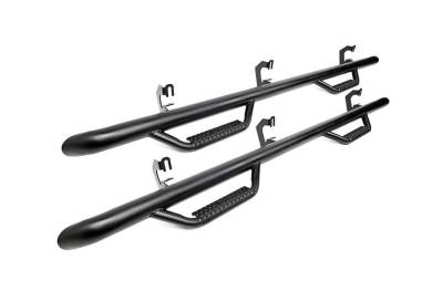 Rough Country Suspension Systems - Rough Country RCD2080CC Cab Length Nerf Step Bars, Black