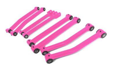 Steinjager - Steinjager J0049110 Full Control Arm Kit for 2.5"-4" Lift, Hot Pink