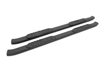 Rough Country Suspension Systems - Rough Country 21010 4.5" Oval Tube Nerf Step Bars-Black