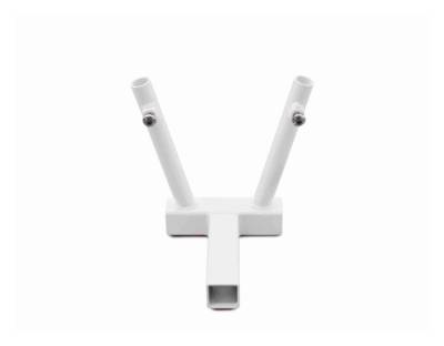 Steinjager - Steinjager J0050089 Hitch Mount Dual Flag Holder, Cloud White