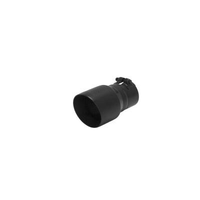 Flowmaster - Flowmaster 15377B Exhaust Pipe Tip Angle Cut Stainless Steel Black