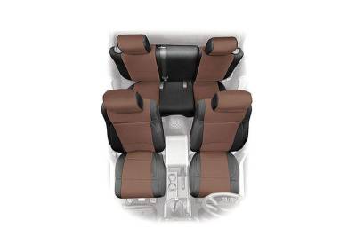 Smittybilt - Smittybilt 471425 Neoprene Seat Cover Set-Black/Tan
