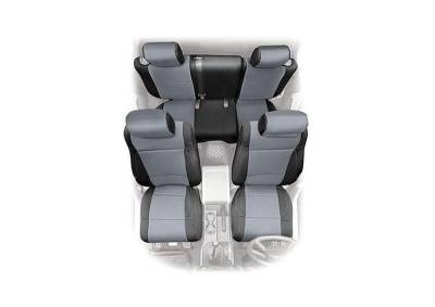Smittybilt - Smittybilt 471622 Neoprene Seat Cover Set-Black/Charcoal