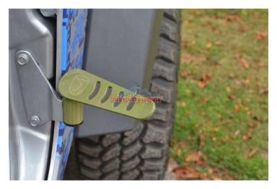 Steinjager - Steinjager J0041286 Metal Style Foot Peg Kit-Locas Green