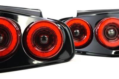Morimoto - Morimoto LF421 XB LED Tail Lights-Black/Red