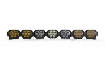 Morimoto - Morimoto BAR-3ROW-021 50" 7-Pod NCS 3 Row BangerBar LED Light Bar-White/Yellow