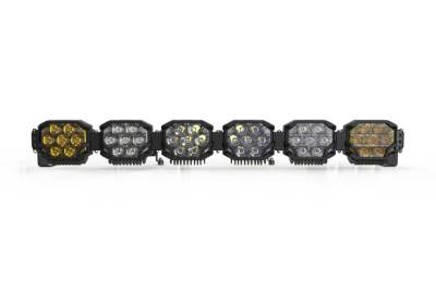 Morimoto - Morimoto BAR-3ROW-015 43" 6-Pod NCS 3 Row BangerBar LED Light Bar-White/Yellow