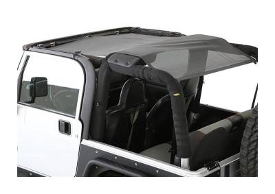 Smittybilt - Smittybilt 95600 CLOAK Extended Bikini Top-Black Mesh