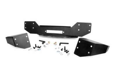 Rough Country Suspension Systems - Rough Country 1059 Hybrid Stubby Front Winch Mount Bumper