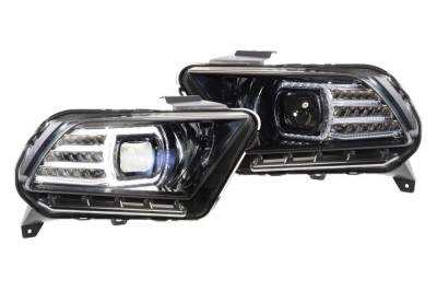 Morimoto - Morimoto LF440 XB LED Headlights, Black/Clear-Pair