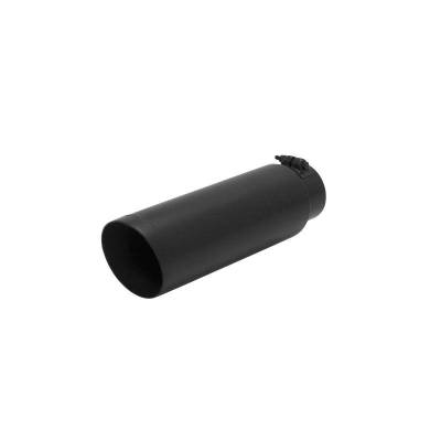 Flowmaster - Flowmaster 15398B Exhaust Pipe Tip Angle Cut Stainless Steel Black