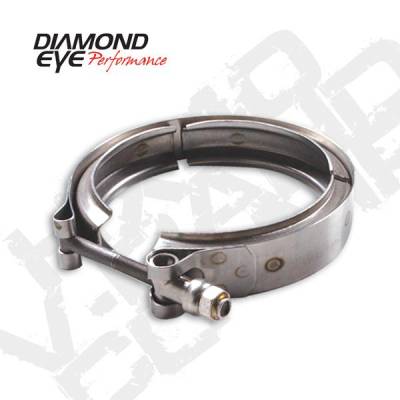 Diamond Eye Performance - Diamond Eye VC375CHV65 V-band Clamp For Chevy 6.5L Turbo Stainless Steel