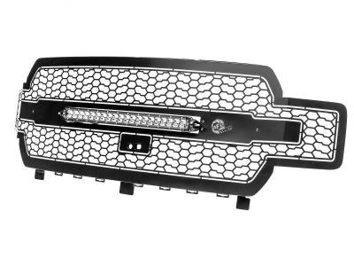aFe Power - aFe Power Scorpion Lighted Replacement Grille Insert-Flat Black; 79-21005L