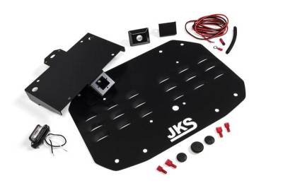 JKS Manufacturing - JKS Suspension JKS8215 Tailgate Vent Cover w/ License Plate Relocation Bracket