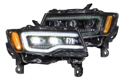 Morimoto - Morimoto LF278 XB LED Headlights, Black/Clear-Pair