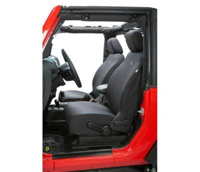 Bestop - Bestop 29290-35 Polyester Front Seat Cover Set-Black Diamond