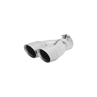 Flowmaster - Flowmaster 15307 Exhaust Pipe Tip Dual Angle Cut Polished Stainless Steel