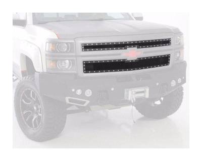 Smittybilt - Smittybilt 615824 M1 Stainless Wire Mesh Grille Insert-Black