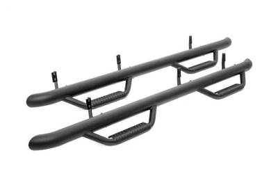 Rough Country Suspension Systems - Rough Country RCF1981CC Cab Length Nerf Step Bars, Black