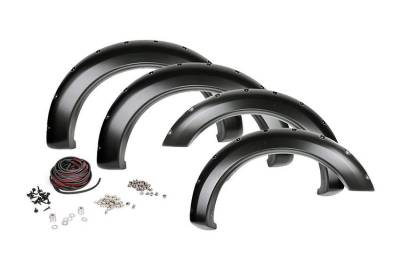 Rough Country Suspension Systems - Rough Country F-D21011 Pocket Style Fender Flares w/ Rivets