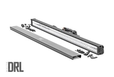 Rough Country Suspension Systems - Rough Country 70950D Chrome Series 50" CREE LED Dual Row DRL Light Bar