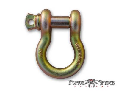 Poison Spyder Customs - Poison Spyder Customs 56-16-010 3/4" D-Ring Recovery Shackle, Each