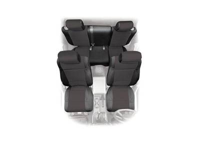 Smittybilt - Smittybilt 471501 Neoprene Seat Cover Set-Black/Black