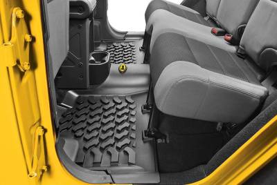 Bestop - Bestop 51504-01 Rear Seat Floor Liner Set-Black