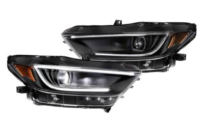 Morimoto - Morimoto LF410-ASM XB LED Headlights, Black/Clear-Pair