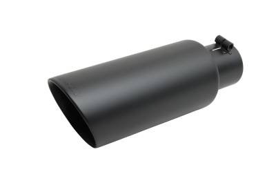 Gibson Performance - Gibson Performance 500433-B 4" Black Ceramic 304 Stainless Exhaust Tip