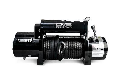 DV8 Offroad - DV8 Offroad 12000LB 12V Electric Winch w/ Synthetic Rope; WB12SR