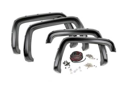 Rough Country Suspension Systems - Rough Country F-G11412 Pocket Style Fender Flares w/ Rivets