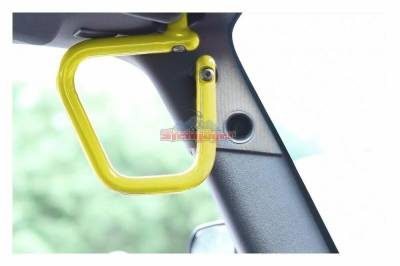 Steinjager - Steinjager Front Rigid Style Grab Handles-Lemon Peel, for Jeep JK; J0041243