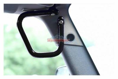 Steinjager - Steinjager Front Rigid Style Grab Handles-Black, for Jeep JK; J0041052