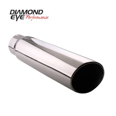 Diamond Eye Performance - Diamond Eye 5512RA Tip Rolled Angle Cut 5" Id X 5" Od X 12" Long 304 Stainless