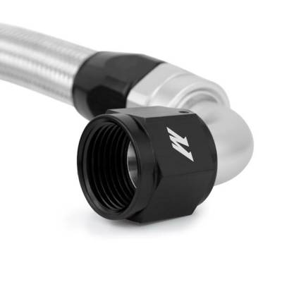 Mishimoto - Mishimoto MMSBH-10-4 Stainless Steel Braided Hose Kit Incl -AN Fittings
