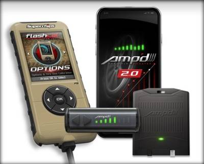 SuperChips - Superchips FlashCal Tuner Programmer w/ Amp'D Module, for Jeep JL; 3571-JLA2