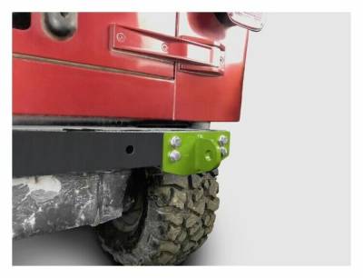 Steinjager - Steinjager Rear Bumper D-Ring Mounts-Gecko Green, for Wrangler TJ; J0049128