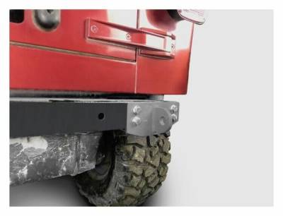 Steinjager - Steinjager Rear Bumper D-Ring Mounts-Gray Hammertone, for Wrangler TJ; J0049124